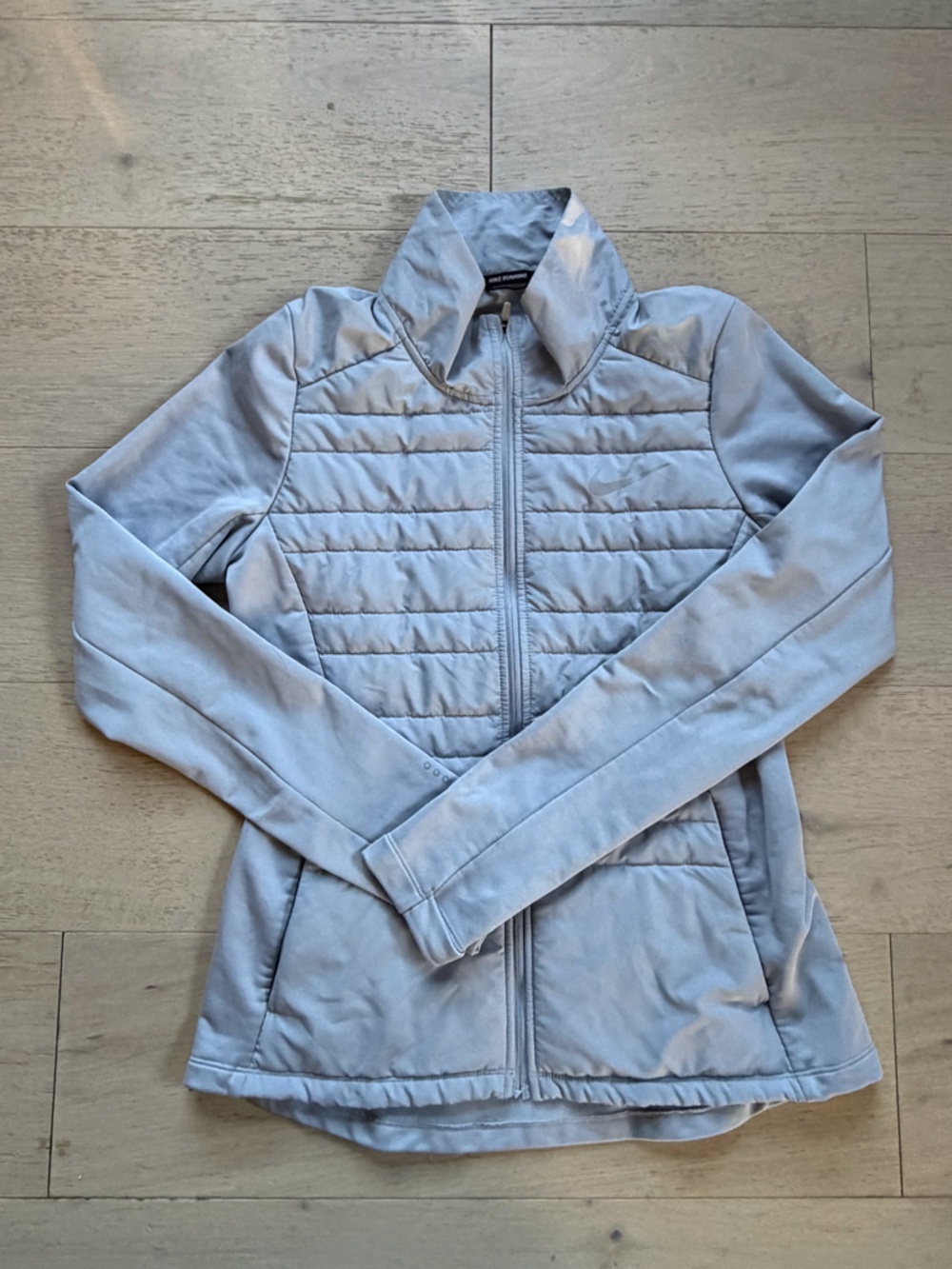 Nike Women’s Light Gray Quilted Puffer Jacket